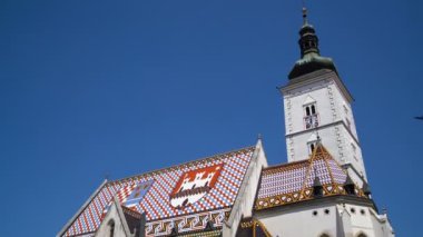 Hırvatistan 'ın Zagreb kentindeki St Marks Kilisesi