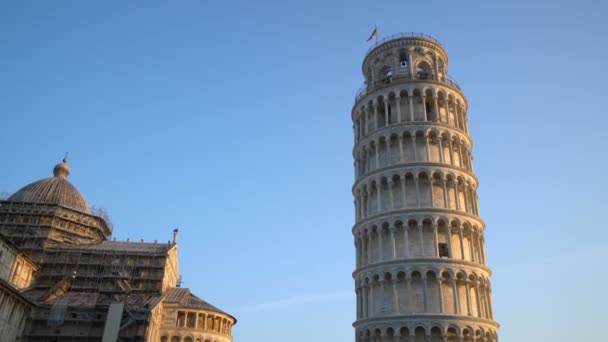 Pisa lutande torn, Italien — Stockvideo