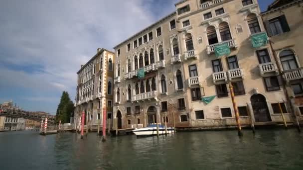 Stabilized Shot of Venice Grand Canal in Italy — Stock Video