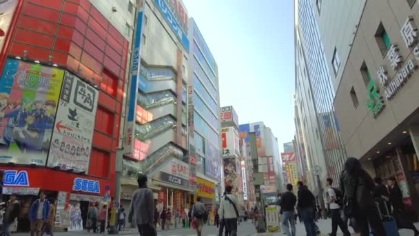 Akihabara, Tokyo 'daki insanlar. — Stok video