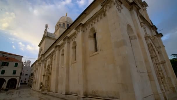 Katedra św. Jakuba w Sibenik, Chorwacja — Wideo stockowe