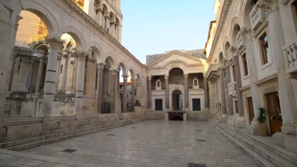Paleis van Diocletianen, Split, Kroatië — Stockvideo