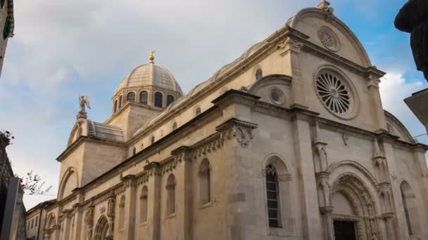Time Lapse - St. James Cathedral, Sibenik, Croatia — стокове відео