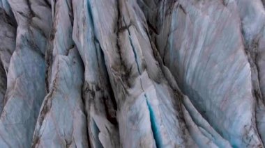 Svinafellsjokull Buzulu Vatnajokull, İzlanda.