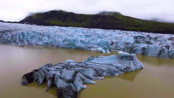 Svinafellsjokull Glaciär i Vatnajokull, Island. — Stockvideo