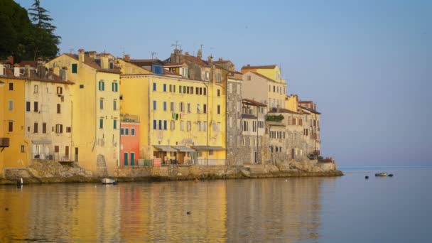 Rovinj, Croatie - Beau paysage urbain Skyline — Video