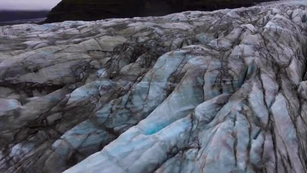 Svinafellsjokull Glaciär i Vatnajokull, Island. — Stockvideo