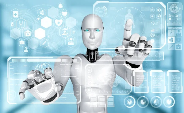 Future medical technology controlled by AI robot using machine learning