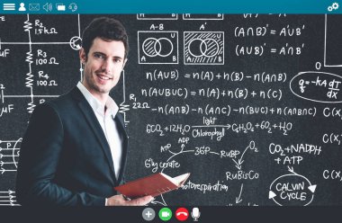 Uzak öğrenciler için e-öğrenim ve çevrimiçi eğitim uygulaması hakkında öğretmenlik dersi