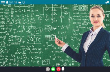 Uzak öğrenciler için e-öğrenim ve çevrimiçi eğitim uygulaması hakkında öğretmenlik dersi