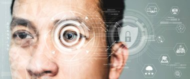 Biyometrik göz taramasından gelecek güvenlik verileri.