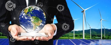 Alternatif enerjiyle sürdürülebilirlik kavramı.