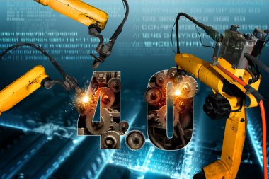 Akıllı endüstri robot silahları dijital fabrika üretim teknolojisi için