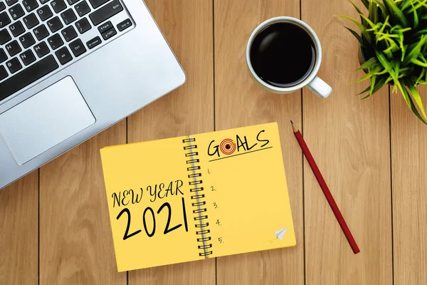 2021 Happy New Year Resolution Goal List — Stock fotografie