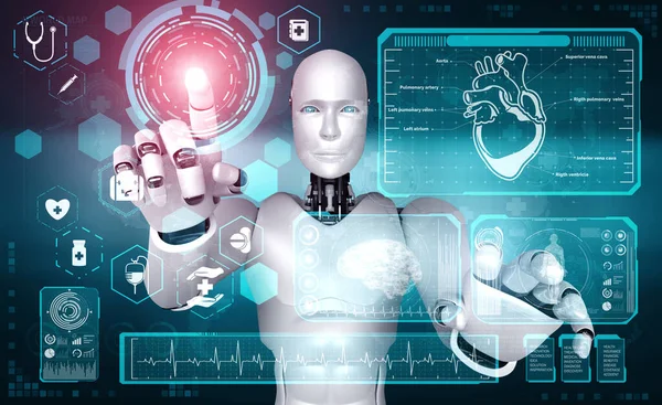 Future medical technology controlled by AI robot using machine learning