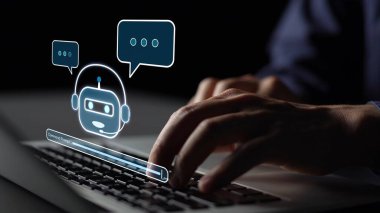 Yapay Zeka Asistanı Chatbot Prompt Mühendislik Tarafından Açıklanabilir Yapay Zeka Bilgileri ve Akıllı İş Desteği için LLM Derin Öğrenme Teknolojisi tarafından kontrol ediliyor. Muxer