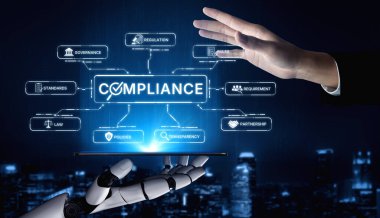 Yapay zeka, organizasyonları korumak ve şeffaflığı geliştirmek için otomatik politika kontrollerine, akıllı düzenleme sistemlerine ve akıllı denetlemeye uyulmasını sağlar. Yapay Zeka Çizgisi