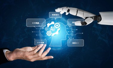 Yapay Zeka Asistanı Chatbot Prompt Mühendislik Tarafından Açıklanabilir Yapay Zeka Bilgileri ve Akıllı İş Desteği için LLM Derin Öğrenme Teknolojisi tarafından kontrol ediliyor. Kefil