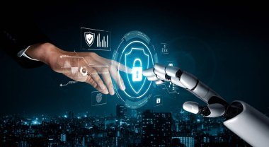 Yapay zeka, zeki tehdit tespiti, sanal asistan uyarıları ve yapay zeka sahibi dijital ihlallerle siber güvenliği güçlendirir. Kefil