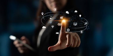 Dijital iş ekosistemi çoklu iş, ekosistem ve teknoloji elemanlarını kusursuz bir dijital ağ bağlantısında birleştiren