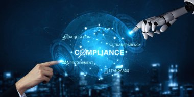 Yapay zeka, organizasyonları korumak ve şeffaflığı geliştirmek için otomatik politika kontrollerine, akıllı düzenleme sistemlerine ve akıllı denetlemeye uyulmasını sağlar. Yapay Zeka Çizgisi