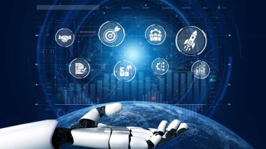 Proje yönetimi paneli proje yönetimi stratejisini, planlama, proje yönetimi iş akışını ve daha iyi koordinasyon için proje yönetim ikonlarını gösteriyor. Muxer