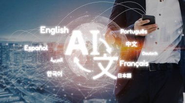 Birden fazla dille küresel iletişim, dijital çeviri araçları, çok dilli teknoloji, kültürler arası iletişim ve sanal dil öğrenme ortamları. Muxer