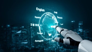 Yapay zeka, çok dilli sanal asistanlar, gerçek zamanlı dil çevirileri ve kültürel bağlantı için dijital araçlarla küresel dil iletişimini kurar. Kefil