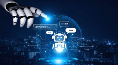 Yapay Zeka Asistanı Chatbot Prompt Mühendislik Tarafından Açıklanabilir Yapay Zeka Bilgileri ve Akıllı İş Desteği için LLM Derin Öğrenme Teknolojisi tarafından kontrol ediliyor. Kefil