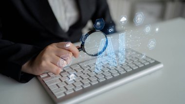 LLM Teknoloji, Büyük Veri, Makine Öğrenme, İş Desteği için Üretici AI, Geleceğin AI Teknolojisi ve Yapay Zeka Mühendisliği Asistan Beyin İşlemcisi. Eğri