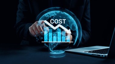 Dijital dönüşüm, işletme maliyeti optimizasyonu, operasyonel maliyet düşüşü, finansal tasarruflar ve ticari başarı için kaynak verimliliği stratejileri yoluyla maliyet azaltma ve maliyet tasarrufu. Elide