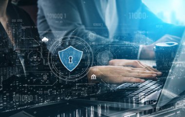 Biyometrik ve yapay zeka destekli koruma sistemiyle siber güvenlik arayüzü. Siber güvenlik erişimi sağlar, siber güvenlik kimliği korur, siber güvenlik tehditleri tespit eder ve verileri savunur. Kefil