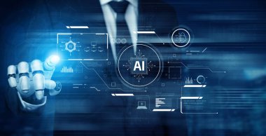 Yapay zeka arayüzü ile etkileşime giren yapay zeka sistemi verileri işliyor, algoritmaları çalıştırıyor ve gelişmiş yapay zeka fonksiyonlarıyla otomasyonu geliştiriyor. Kefil