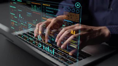 LLM Teknoloji, Büyük Veri, Makine Öğrenme, İş Desteği için Üretici AI, Geleceğin AI Teknolojisi ve Yapay Zeka Mühendisliği Asistan Beyin İşlemcisi. Thunk