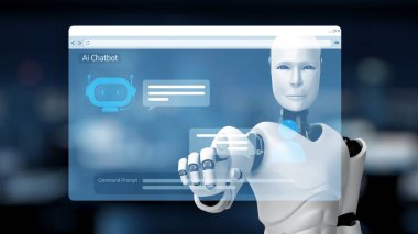 Yapay Zeka Asistanı Chatbot Prompt Mühendislik Tarafından Açıklanabilir Yapay Zeka Bilgileri ve Akıllı İş Desteği için LLM Derin Öğrenme Teknolojisi tarafından kontrol ediliyor. Çekirdek