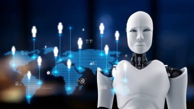 AI, yapay zeka kavrayışları, sanal asistan tanıtımları ve gelişmiş dijital iş bağlantıları ile insanların iletişim kurmasını sağlar. Çekirdek