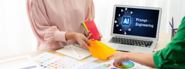 Yapay zeka teknolojisini çalıştırmak için komut mühendisi ve kullanıcı kolaylığı için üretici yapay zeka yardımcı araçları insanların yapay zeka hareketini teşvik ederek üretken yapay zeka fonksiyonları ile çalışmasına yardımcı olur