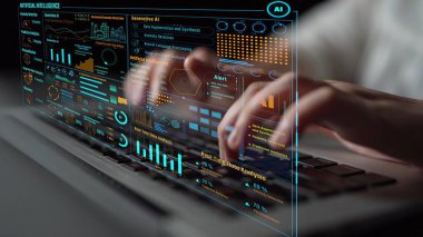 LLM Teknoloji, Büyük Veri, Makine Öğrenme, İş Desteği için Üretici AI, Geleceğin AI Teknolojisi ve Yapay Zeka Mühendisliği Asistan Beyin İşlemcisi. Thunk