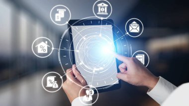 Personal finance with savings, investment and budgeting icons showing money management, financial planning and personal economic strategy. Gist