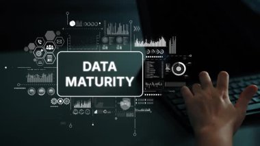Data Maturity Concept with Graphs and Analytics for Business Intelligence and Digital Transformation Strategy. Asymptotic smart data analytic.