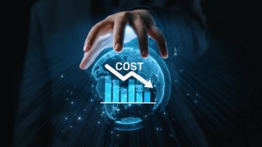 Dijital dönüşüm, işletme maliyeti optimizasyonu, operasyonel maliyet düşüşü, finansal tasarruflar ve ticari başarı için kaynak verimliliği stratejileri yoluyla maliyet azaltma ve maliyet tasarrufu. Elide