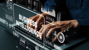 Innovative Business Intelligence Solutions with Data Visualization and Analytics in Modern Workspace. Asymptotic smart data analytic.