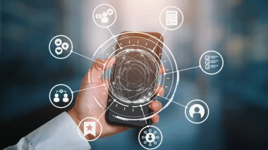 Kişisel hizmet, müşteri yolculuğu ve adaptif dijital etkileşim için kişiselleştirme, kullanıcı profili ve deneyim tasarımı gösteren kişiselleştirme simgeleri. Gist