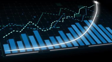 İma edici grafik grafiğindeki iş büyümesi konsepti pazarlama satışlarının gelecekteki hedefe arttığını gösteriyor. Şirket işlerinin yükselmesi için mükemmel bir mali durum. Finans ve para 3B oluşturma .