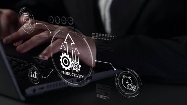 Dijital sektörde verimlilik artışı, üretkenlik araçlarını, verimlilik takibini, verimlilik optimizasyonunu ve iş yeri verimliliği için iş akışını göstermektedir. Muxer