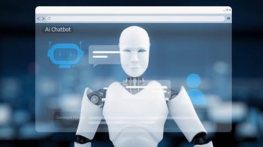 Yapay Zeka Asistanı Chatbot Prompt Mühendislik Tarafından Açıklanabilir Yapay Zeka Bilgileri ve Akıllı İş Desteği için LLM Derin Öğrenme Teknolojisi tarafından kontrol ediliyor. Çekirdek