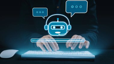 Yapay Zeka Asistanı Chatbot Prompt Mühendislik Tarafından Açıklanabilir Yapay Zeka Bilgileri ve Akıllı İş Desteği için LLM Derin Öğrenme Teknolojisi tarafından kontrol ediliyor. Elide