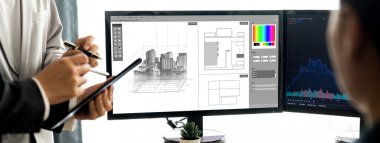 Mimari iş ve profesyonel tasarımcı için mimari tasarım canlı yazılım uygulaması