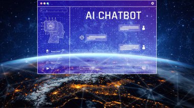 AI chatbot interface facilitates communication, chatbot, and AI interaction for automated user support and information exchange Marrow